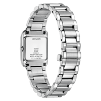 Dos de montre Citizen, acier inoxydable, Eco-Drive, saphir, design élégant