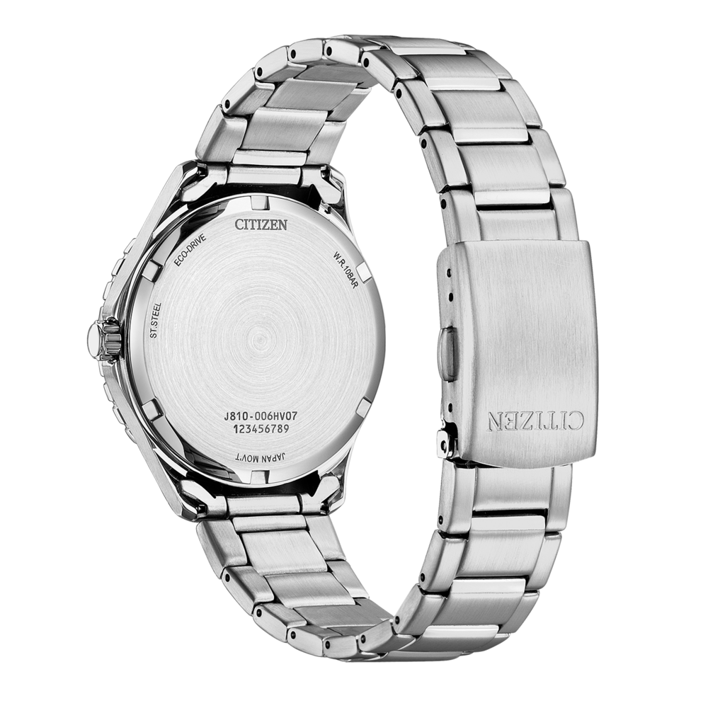 Montre Citizen, acier inoxydable, Eco-Drive, J810-006HV07, étanche 10 BAR