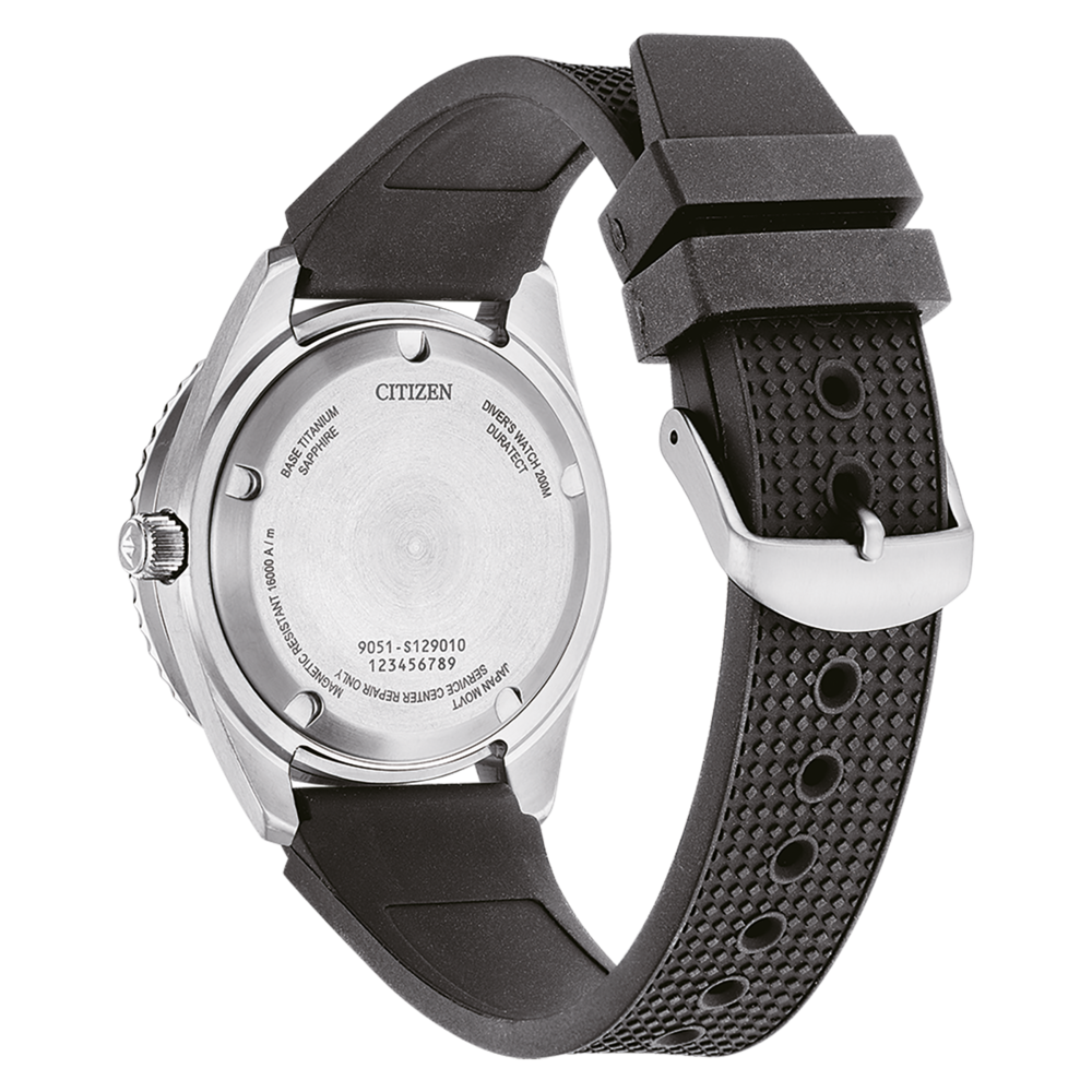 Dos de montre Citizen, titane, saphir, résistant magnétique, montre de plongée