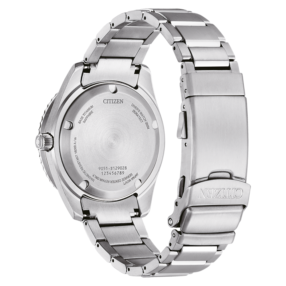 Citizen montre dos, titane, saphir, résistant magnétique, montre de plongée, Japan movt.